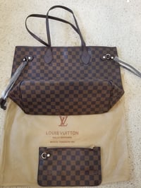 Image 2 of Louis Vuitton Neverfull Damier Ebene MM Tote