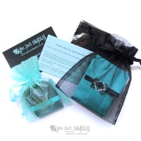 Image 5 of Astral Pink Ombre Butterfly Large Resin Pendant