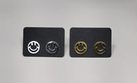 Stainless Steel Smiley Face Studs