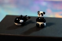 Image 2 of Tiny Glass Panda Bear