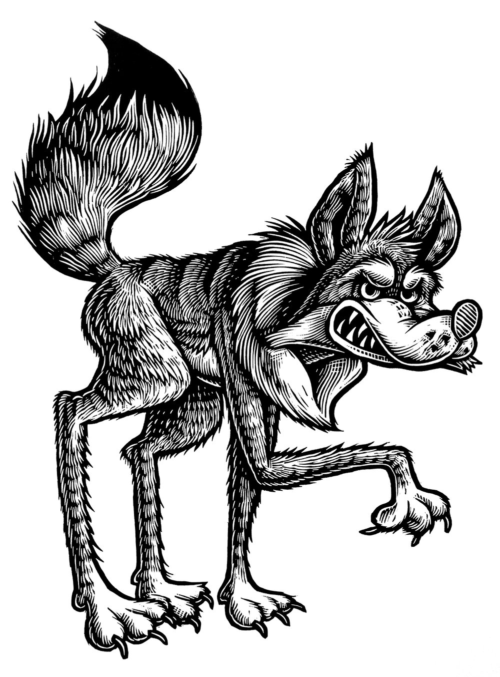 Wolf T-shirt (A1) **FREE SHIPPING**