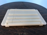 Image 4 of Burlington Recording 4-Slot Plastic Splicing and Editing Block for 1/8" 1/4" 1/2" & 1" Tape Formats