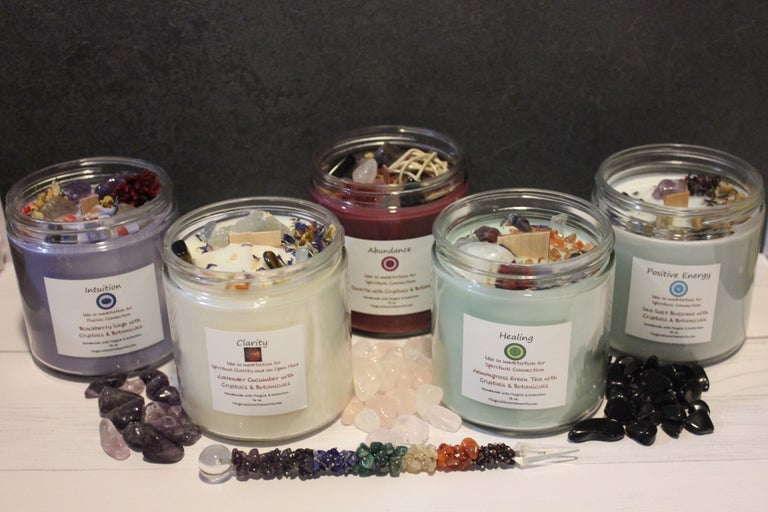 Image of Botanical Crystal Candles