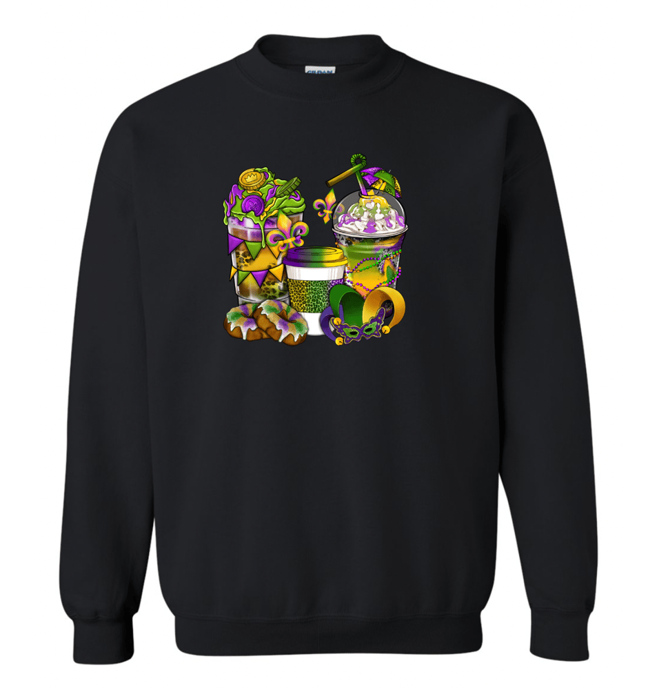 Image of King Cake and Coffee Sweatshirt