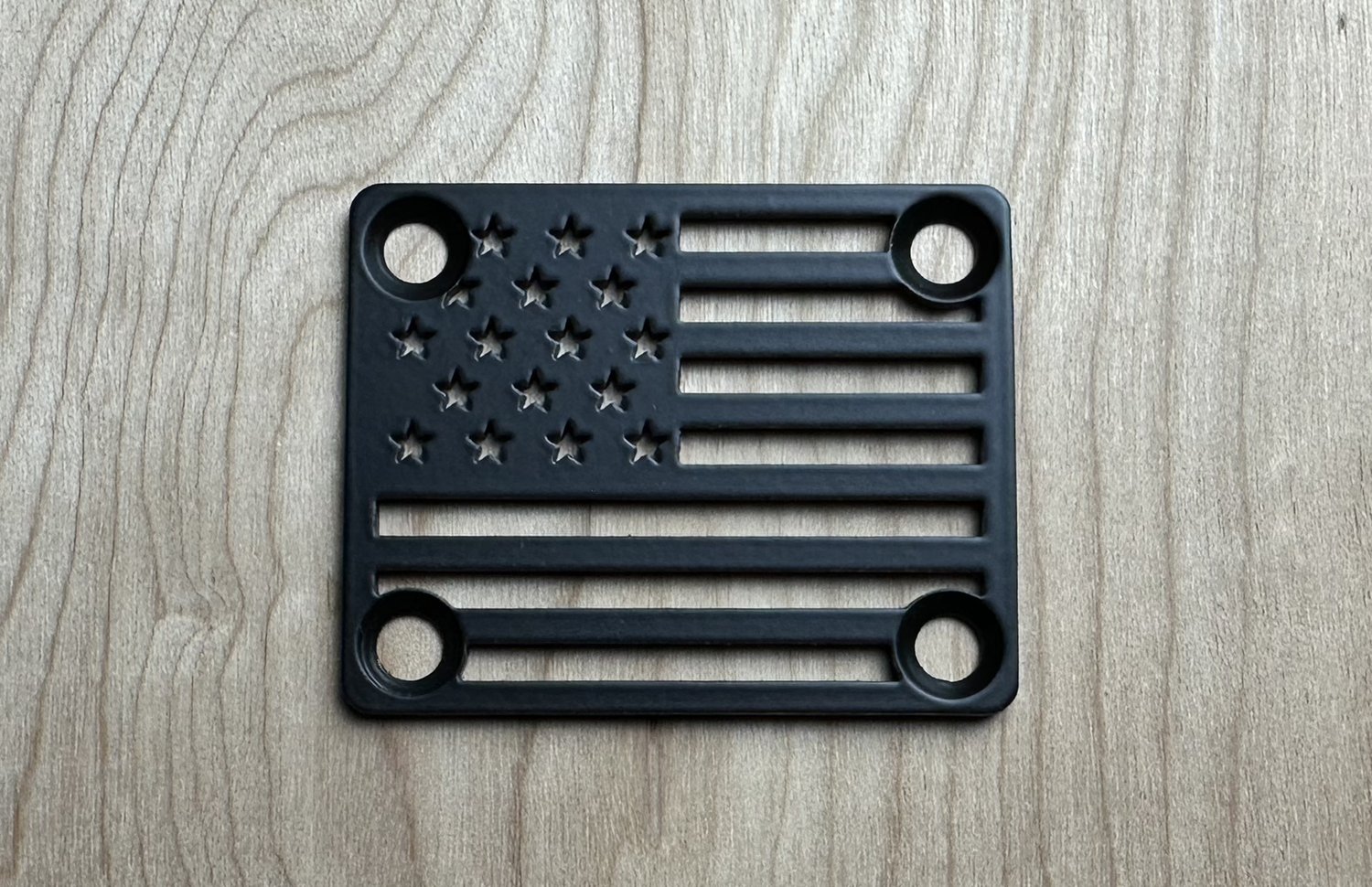 Image of American Flag - Industrial Black