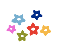 wonky stars with cutout 