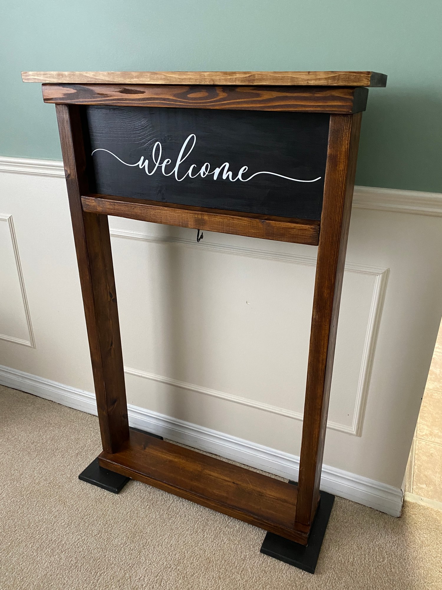 Image of Hanging Planter Porch Stand