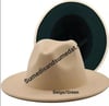 Beige/Green Fedora (56-58cm)