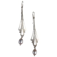 Image 2 of LA SIRÈNE Earring Silver / Rose Pink Pearl.