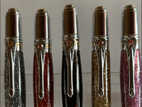 Image 4 of Hand Made Art Deco Gold T/N & Chrome  Ballpoint Pen