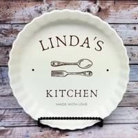 Image 1 of Pie Dish With Name Quiche Tart Pan
