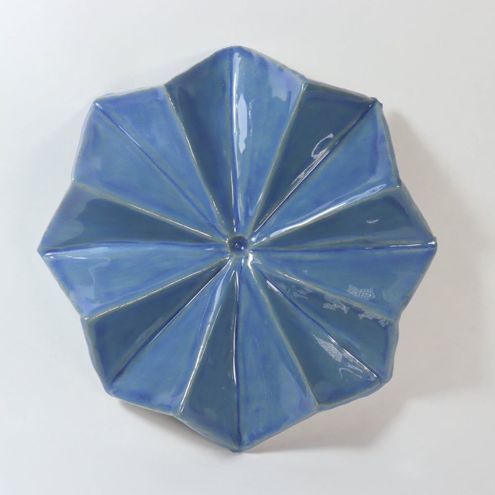 Image of Small Blue Iridescent Wall Hanging Star