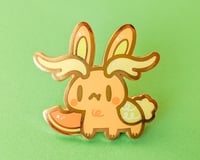 Image 1 of Cantaloupe Jackalope Enamel Pin