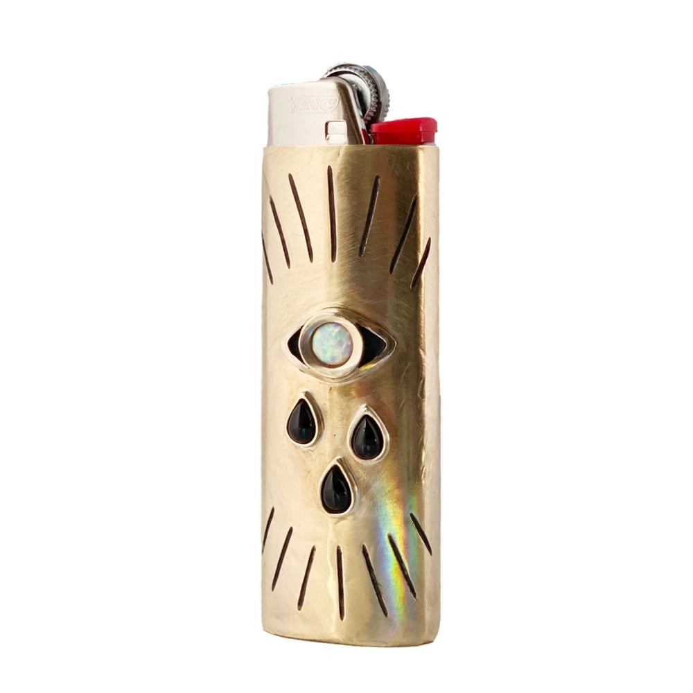 Image of Moody Eye Lighter Case with Opal