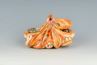 Image 4 of XXXL. Agitated Pacific Octopus - Flamework Glass Sculpture Paperweight