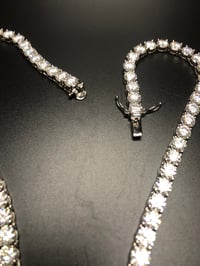 Image 3 of Moissanite Diamond Tennis Bracelet