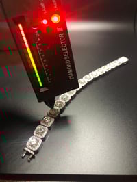 Image 2 of Moissanite Clustered Tennis Bracelet