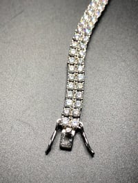 Image 3 of Double Row Moissanite Diamond Bracelet
