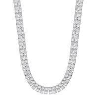 Image 1 of Double Row Moissanite Diamond Tennis Chain