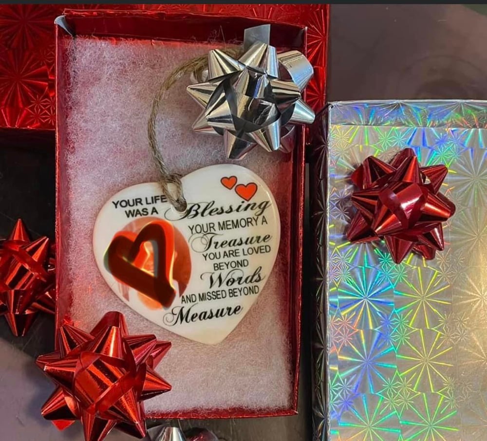 Image of Heart Memory Ornament "Limited Supply"