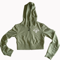 Forest Green Parachute Crew Half Hoodie