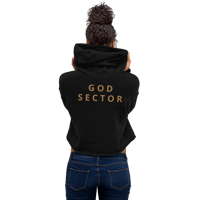 Image 2 of God Sector | Embroidered Crop Hoodie