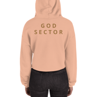 Image 4 of God Sector | Embroidered Crop Hoodie