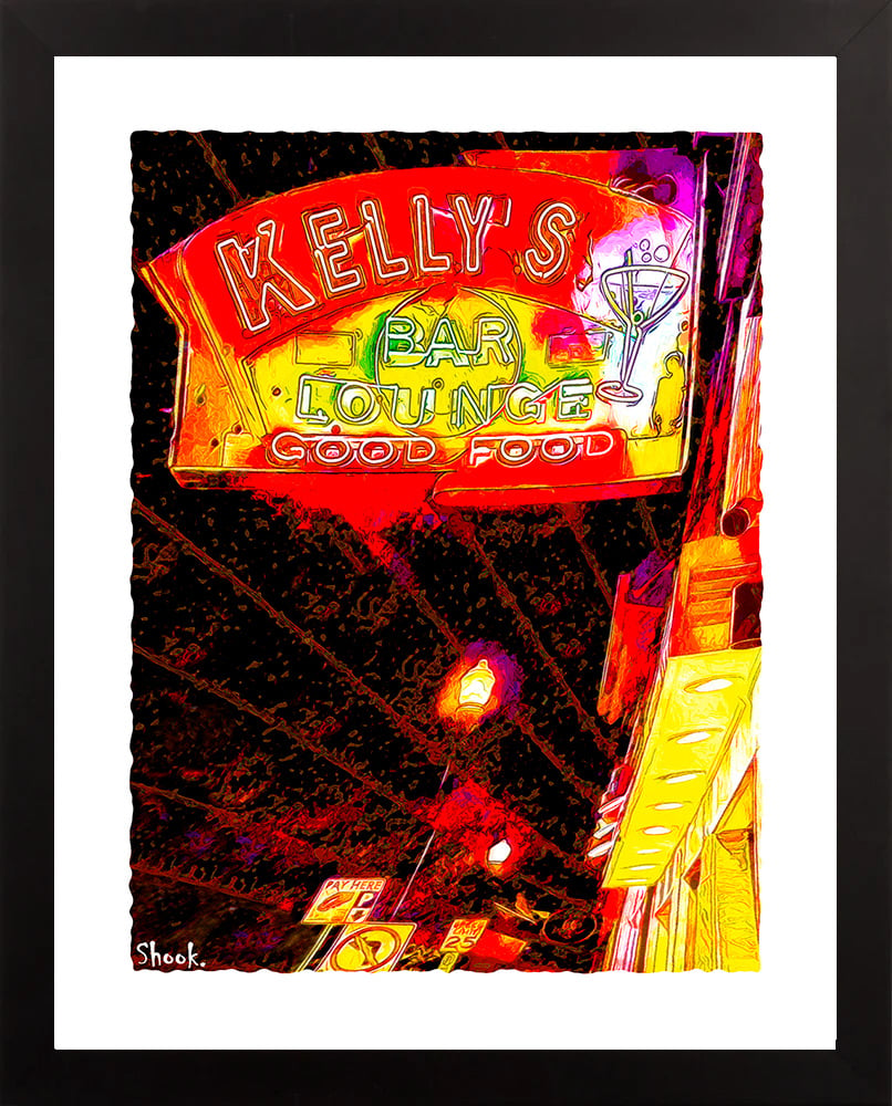 Kelly's Bar and Lounge, Pittsburgh PA Giclée Art Print (Multi-size options)