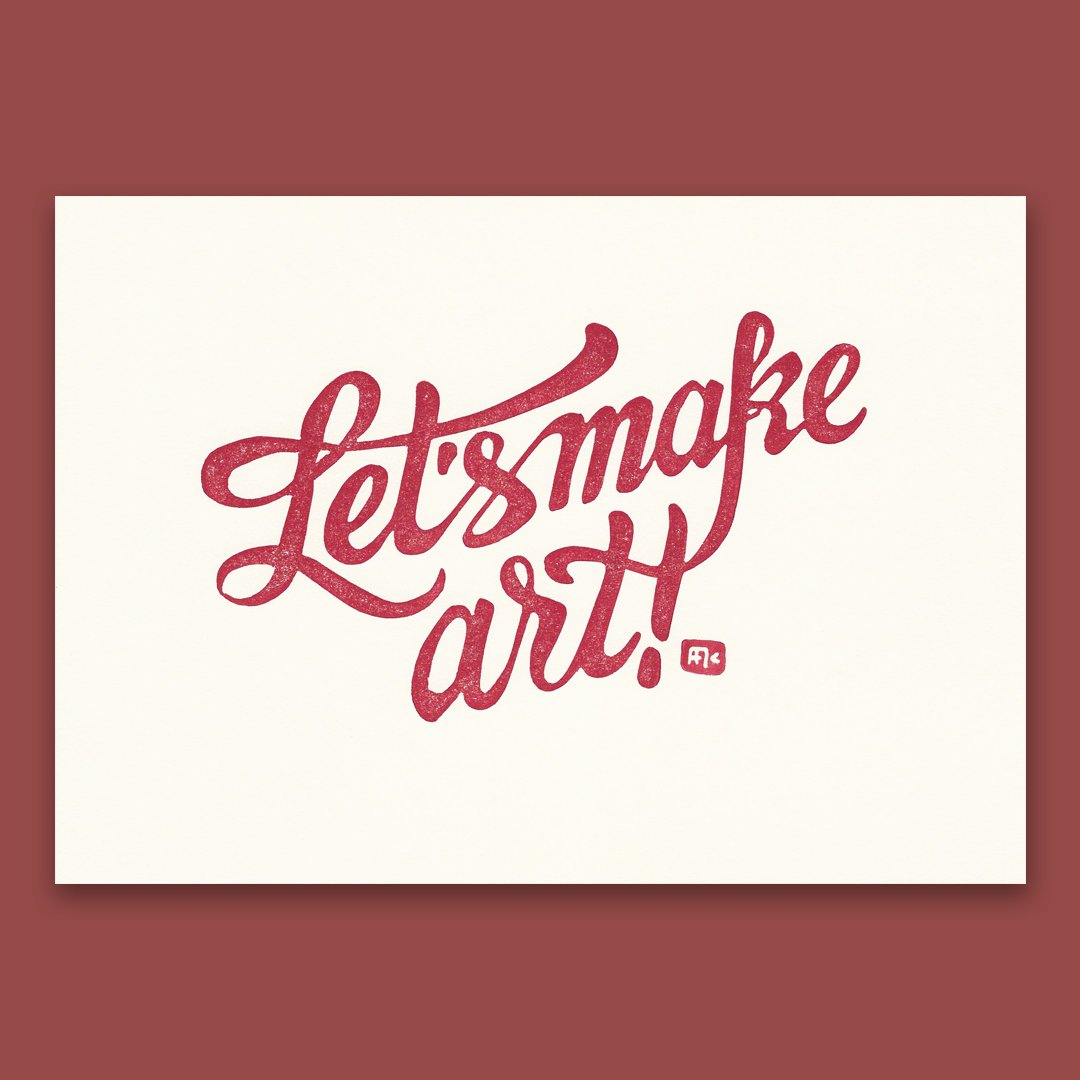 Image of LET'S MAKE ART (VERMELL)