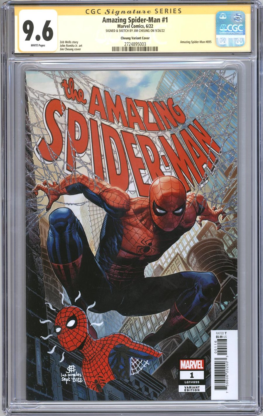 Image of AMAZING SPIDER-MAN #1 - CGC Remarque Comic - ON HOLD