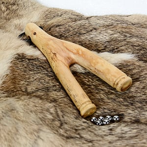 Image of Natural Fork Slingshot made out of Maple, Maple wood Catapult, Gift for him