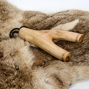 Image of Natural Fork Slingshot, Maple wood Catapult, Hunters Gift, Wooden Sling Shot