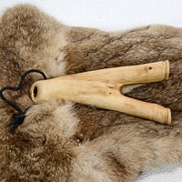 Image 2 of Natural Fork Slingshot.  Maple wood Catapult, Gift for hunter, Target Shooting, Sling Shot