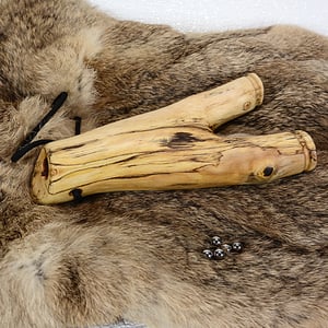 Image of Natural Fork Slingshot, Maple Wood Catapult, Gift for Hunter, Minimalist sling shot