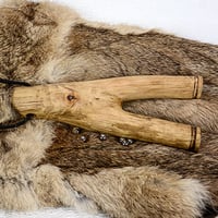 Image 1 of Natural Fork Slingshot, Maple Wood Catapult, Hunters gift, Target Shooter, Survivalist sling shot