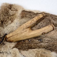 Image 2 of Natural Fork Slingshot, Maple Wood Catapult, Hunters gift, Target Shooter, Survivalist sling shot