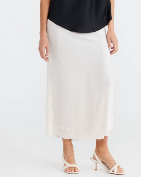 Image of Carrington Skirt. Cream. By Brave and True Label. 
