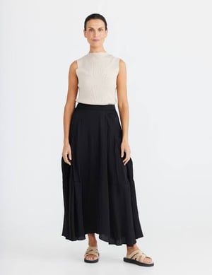 Image of Kindred Skirt. Black. By Brave and True label.