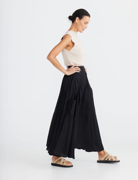 Image of Kindred Skirt. Black. By Brave +True label.