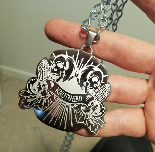 Image of KNOTHEAD "Praying Reaper" charm/pendant - $20