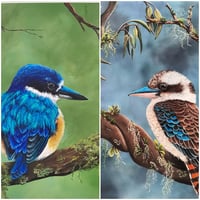 Image 2 of "Kenny" the Forest Kingfisher Art Print 