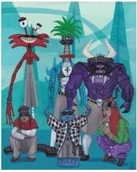 Edgar's Home for Imaginary Foos original painting 