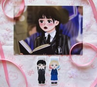 Image 1 of WEDNESDAY ADDAMS BOOKMARKS + PRINT