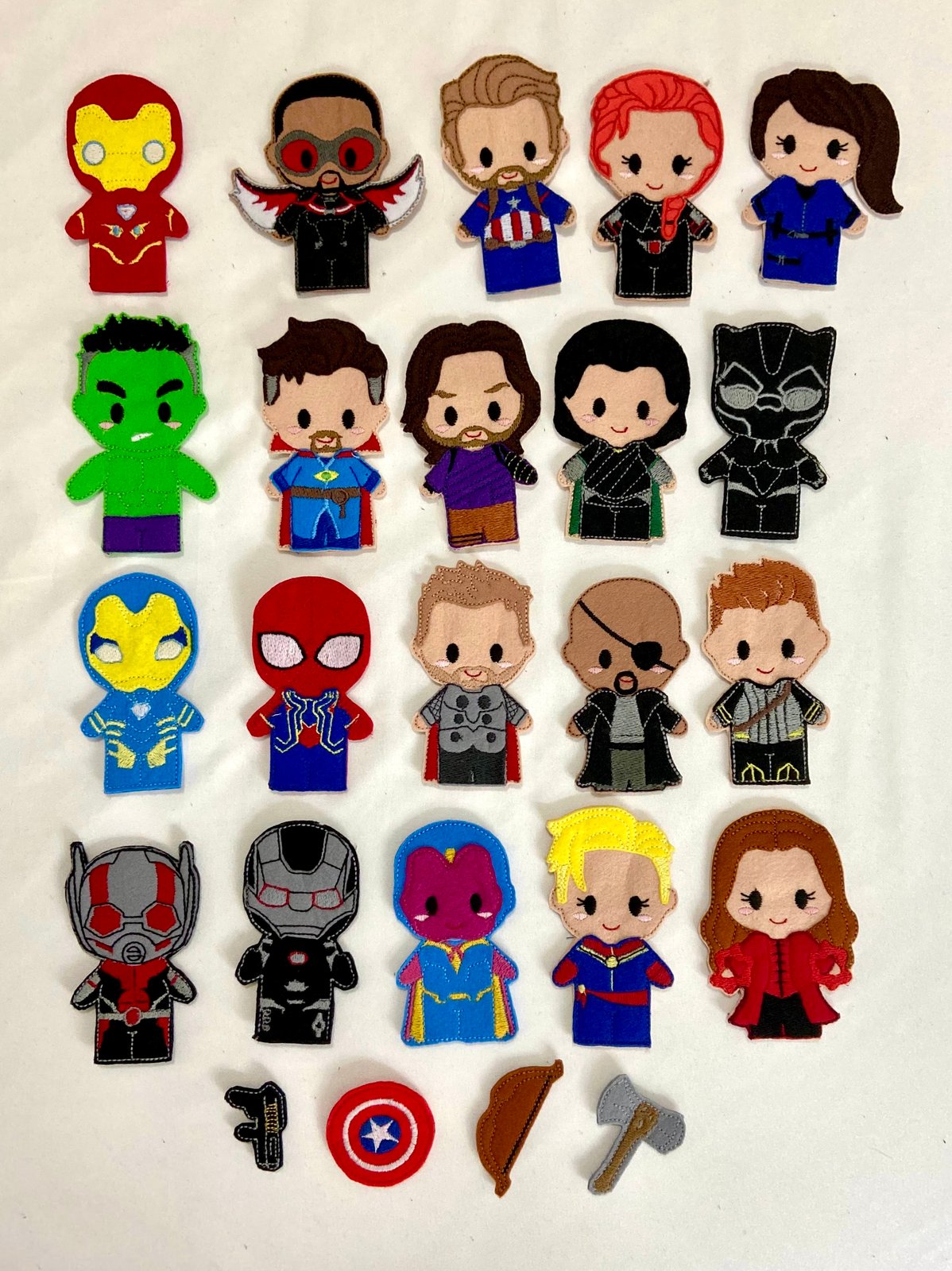 Marvel sales finger puppets