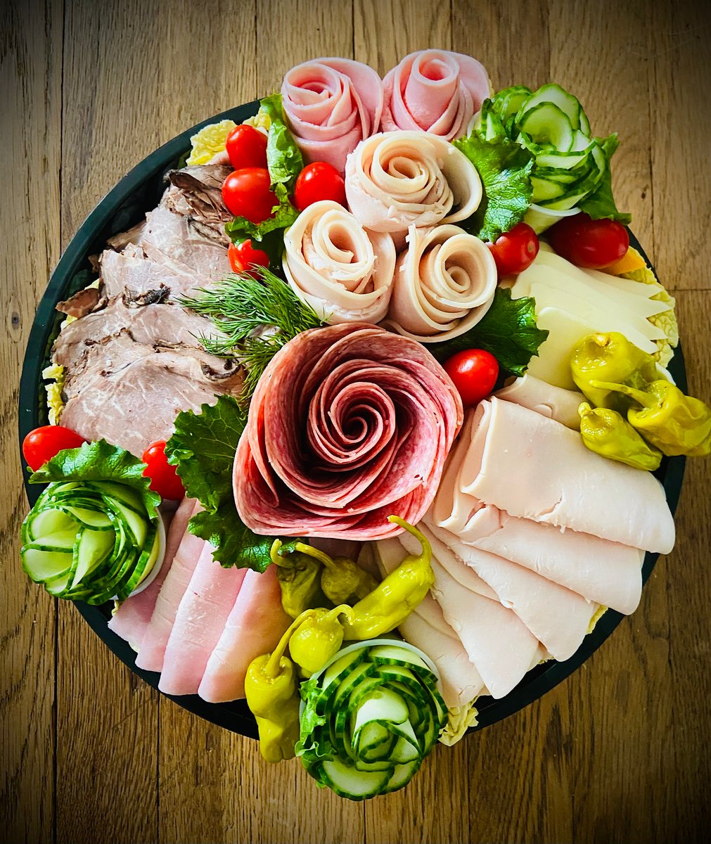 12" Deli Meat and Cheese Platter Food Art by Kristen Marie
