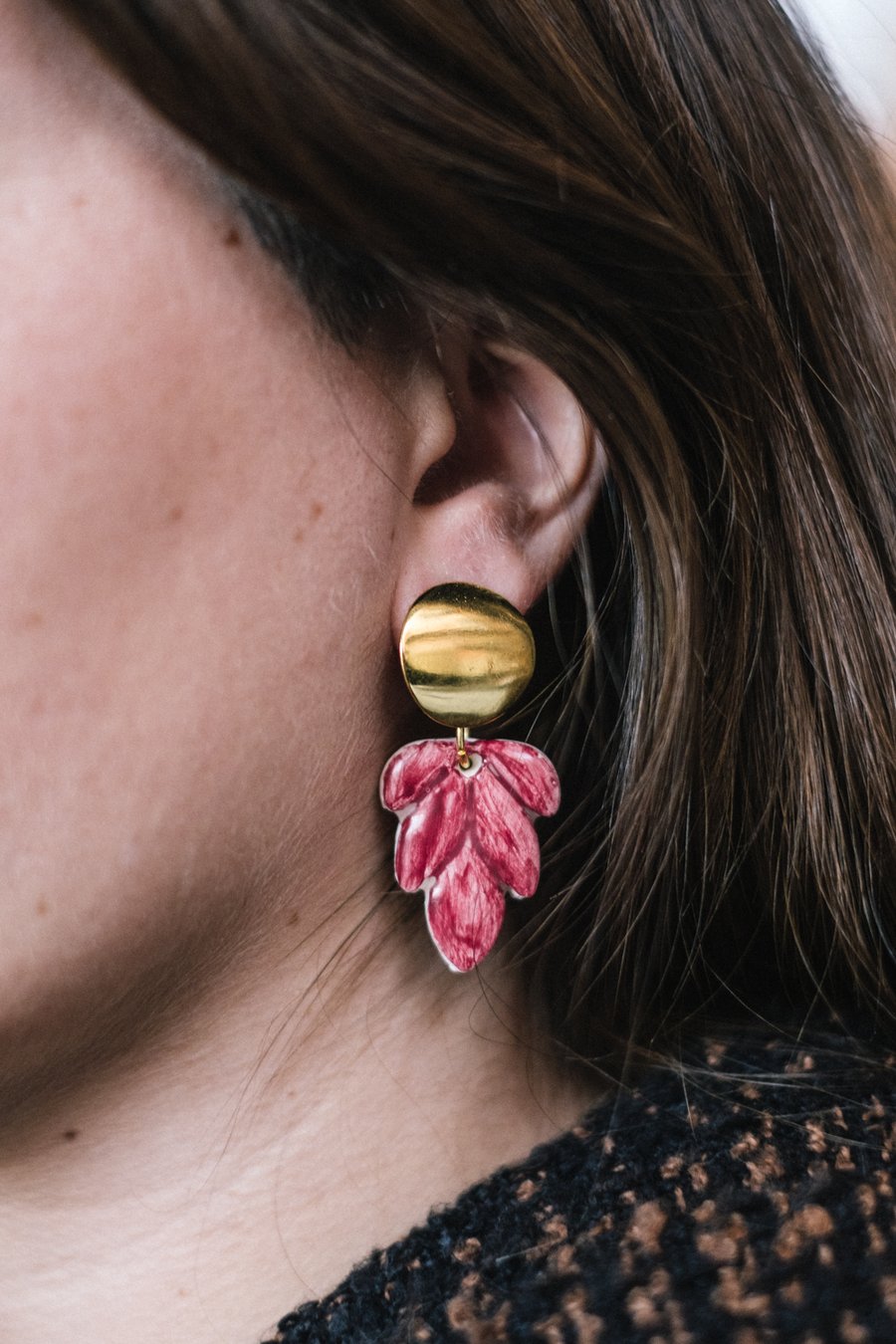 Image of Pendientes "Hojas". Cerámica Hecha a mano