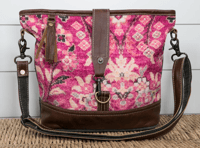 Image 1 of Myra Woman's Shoulder Pink Floral Blossom Purse