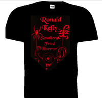 Image 1 of Southern-Fried Horror T-shirt (Red Design)