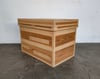 Single Large Plain Japanese Cedar Tea Crate