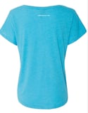 NEW Women's Tri Blend Turquoise AWK logo
